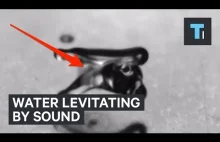 Water levitating by sound