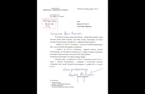 Odpowiedź Prezesa TK na pismo minister Beaty Kempy