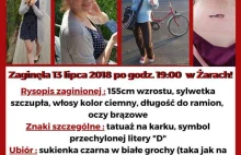 PROŚBA O WYKOP EFEKT: Zaginęła Agata Łońska lat 23