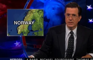 Stephen Colbert węszy islamski wątek niedawnej tragedii w Norwegii... tak jakby.