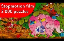Jigsaw Puzzle - Train - Stopmotion film. BlockSanity
