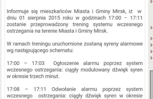 Mirsk i rocznica PW