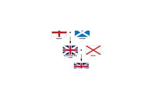 Czy wiesz jak powstawała flaga Wielkiej Brytanii?