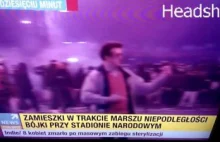 Seba nokautuje gościa za pokazanie fucka na marszu niepodległości