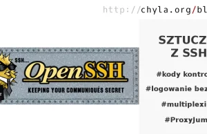 Sztuczki z OpenSSH