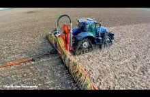 New Holland T7.270 Blue Power on Soucy Tracks | Injecting slurry