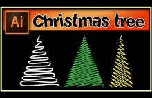 Christmas tree scribble - Super Adobe Illustrator tutorial