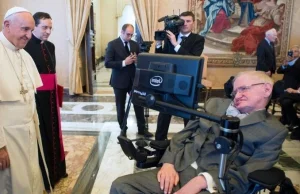 Stephen Hawking w szpitalu.
