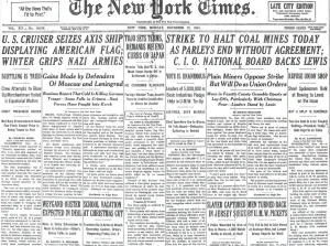 Gazeta New York Times z 17 listopada 1942 roku - Wykop.pl