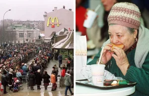 Pierwszy McDonald’s w Moskwie otwarcie w 1990 r, 27 zdjęć