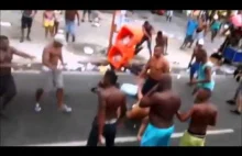Murzyńskie zamieszki na karnawale w Rio 2015