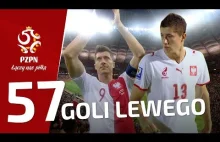 Wszystkie 57. goli Roberta Lewandowskiego dla reprezentacji Polski