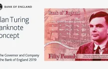 Ojciec sztucznej inteligencji, Alan Turing, trafi na na brytyjskie banknoty.