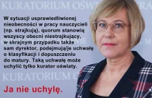 Szanowaliście już dzisiaj Małopolską Kurator Oświaty? Sprawdzę czy szanowaliście