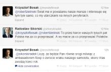 Ciąg dalszy wymiany zdań pomiędzy Bosakiem a Sikorskim na Twitterze