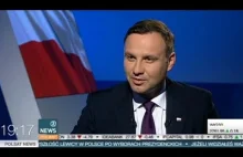 Andrzej Duda w programie Polska Wybiera (Polsat News)