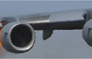Przypadkowo sfilmowano uderzenie ptaka w silnik samolotu C-17. Potężna...