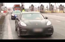Kierowca Porsche kradnie paliwo na stacji