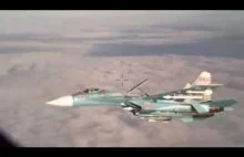 Rosyjski Su-27 Flanker przechwytuje P-3 Orion nad Bałtykiem