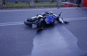 Zginął motocyklista, który szalał całą noc