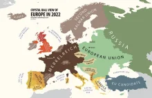 Mapa Europy z 2022