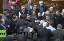 Zamieszki w parlamenice Ukraińskim