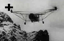 Film z latającymi niemieckimi śmigłowcami podczas II wojny światowej.