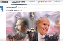 "Tak się przechodzi do historii". Lech Wałęsa z Piłsudskim i Janem Pawłem...