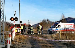 Śmiertelne potrącenie przez pociąg. Nie żyje młody mężczyzna.