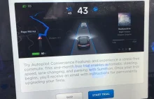 Tesla Autopilot w wersji trial na 1 miesiąc