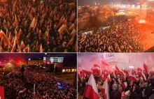 Rekordowa frekwencja na Marszu Niepodległości w Warszawie [wideo]