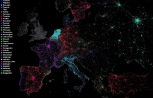 Języki używane na twitterze na mapie świata.