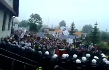Protest górników przeciwko restrukturyzacji jednej z kopalń w Małopolsce