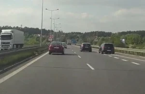 Szalony wyścig na autostradzie WIDEO