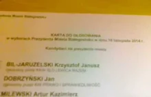 "Zagłosowałem na Nową Prawicę Janusza Korwin-Mikke i Ruch Narodowy."