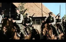 Inwazja na Polskę początkująca 2 wojnę światową na kolorowym filmie.