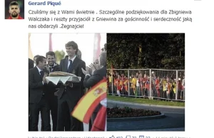 Gerard Pique podziękował za gościnność