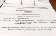 PiS przeforsował uchwałę upamiętniającą Adamowicza. Ignorując opozycję i jego...