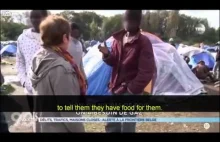 Calais: Wdzięczność imigrantów. Jedzenie na śmietniku