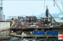 Krótkie poklatkowe wideo z demontowania statku Costa Concordia