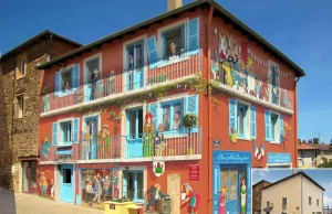 Niesamowite realistyczne murale ożywiające nudne fasady budynków we Francji