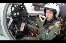 Polish Female Mig-29 Pilot (ppor.Urszula Brzezińska żona Szymona Hołowni:)