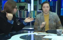 Sprzeczka w telewizyjnym studiu pomiędzy Ukraińcem i Rosjanką