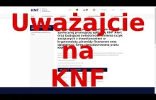 Uważajcie na KNF.