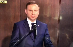 Wzruszony Andrzej Duda w sali BHP w Gdańsku: "Nie ma przyszłości bez...