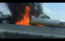 Eksplozja ciężarówki na autostradzie we Włoszech w miescie Bologna