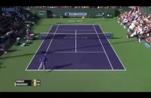 Niezwykły punkt. Tweener lob winner Juan Monaco v Thanasi Kokkinakis