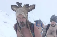 Wim Hof ściąga do Polski swoich "wyznawców". Właśnie półnadzy weszli na Śnieżkę.