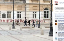 ''Tęsknie za Tobą, Żydzie'' - Prowokacyjne malowanie po elewacjach Warszawy!