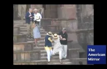 Hillary Clinton nie potrafi nawet zejść po schodach bez asysty ochroniarzy